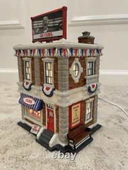 Department 56 Christmas in the City Chicago Cubs Souvenir Shop NIB