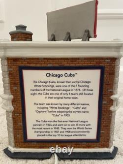 Department 56 Christmas in the City Chicago Cubs Souvenir Shop NIB