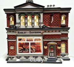Department 56 Christmas in the City Harley-Davidson City Dealership Retired 2006