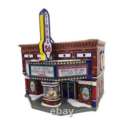 Department 56 Cinema 56 54978 Snow Village Lighted Vintage Building