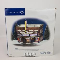 Department 56 Cinema 56 54978 Snow Village Lighted Vintage Building