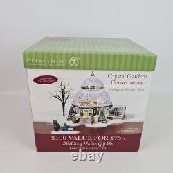Department 56 Crystal Gardens Conservatory 59219 Christmas In The City House