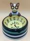 Department 56-Dept 56 Retired Cat Bowl Clock Face. Rare