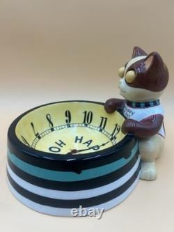 Department 56-Dept 56 Retired Cat Bowl Clock Face. Rare Department 56-Dept 56 Retired Cat Bowl Clock Face. Rare