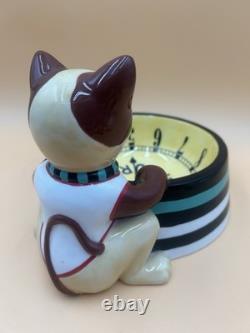 Department 56-Dept 56 Retired Cat Bowl Clock Face. Rare