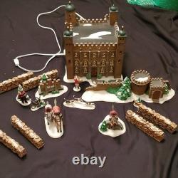 Department 56 Dickens' Village Tower of London Illuminated set plus extra pieces