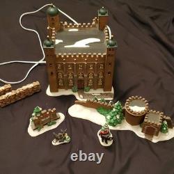Department 56 Dickens' Village Tower of London Illuminated set plus extra pieces