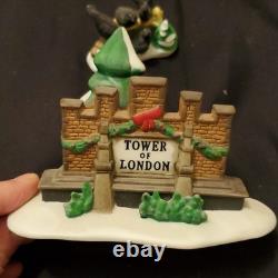 Department 56 Dickens' Village Tower of London Illuminated set plus extra pieces
