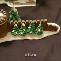 Department 56 Dickens' Village Tower of London Illuminated set plus extra pieces