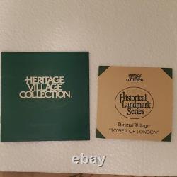 Department 56 Dickens' Village Tower of London Illuminated set plus extra pieces