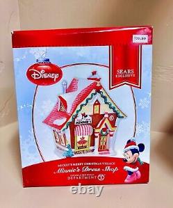 Department 56 Disney Christmas Village Minnie's Dress Shop Sears Exclusive Mouse