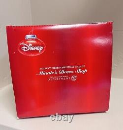 Department 56 Disney Christmas Village Minnie's Dress Shop Sears Exclusive Mouse