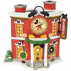 Department 56 Disney Mickey's Alarm Clock Shop Village Lit Building 4057261