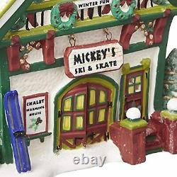 Department 56 Disney Village Mickey's Ski & Skate Chalet Lit House 6.5 811263