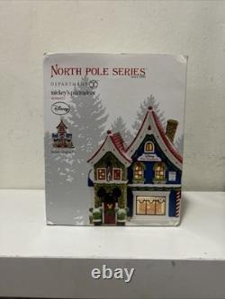 Department 56 Disney Village North Pole Series Mickey's Pin Traders Very RARE