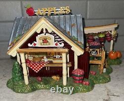 Department 56 Fall Harvest Apple Orchard Village Rare Cordless Lighted 55388