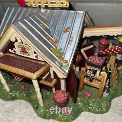 Department 56 Fall Harvest Apple Orchard Village Rare Cordless Lighted 55388