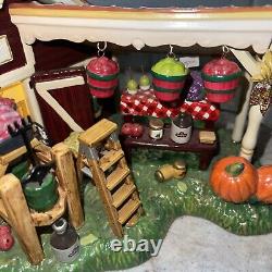 Department 56 Fall Harvest Apple Orchard Village Rare Cordless Lighted 55388