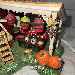 Department 56 Fall Harvest Apple Orchard Village Rare Cordless Lighted 55388