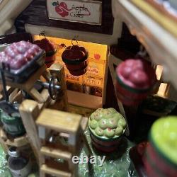 Department 56 Fall Harvest Apple Orchard Village Rare Cordless Lighted 55388