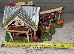 Department 56 Fall Harvest Apple Orchard Village Rare Cordless Lighted 55388