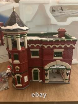 Department 56 Fire Station #3 Original Snow Village Christmas 1998 (Tested)