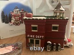 Department 56 Fire Station #3 Original Snow Village Christmas 1998 (Tested)