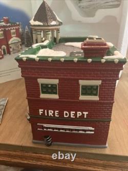 Department 56 Fire Station #3 Original Snow Village Christmas 1998 (Tested)