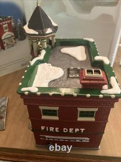 Department 56 Fire Station #3 Original Snow Village Christmas 1998 (Tested)