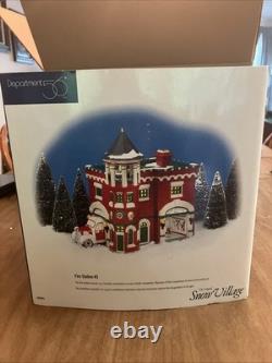 Department 56 Fire Station #3 Original Snow Village Christmas 1998 (Tested)