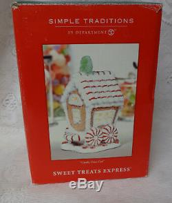 Department 56 Gingerbread Candy Cane Car Christmas Treats Express Lighted House