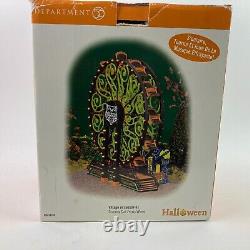 Department 56 Halloween Scaredy Cat Ferris Wheel # 56.53208 with Box Has Repairs