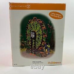 Department 56 Halloween Scaredy Cat Ferris Wheel # 56.53208 with Box Has Repairs