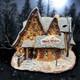 Department 56 Halloween Snow Village Black Widow Dating Service House Retired