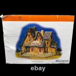 Department 56 Halloween Snow Village Black Widow Dating Service House Retired