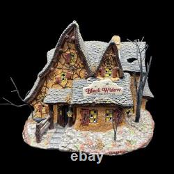 Department 56 Halloween Snow Village Black Widow Dating Service House Retired