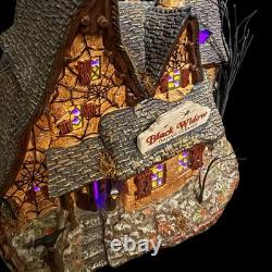 Department 56 Halloween Snow Village Black Widow Dating Service House Retired