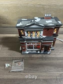 Department 56 Harley Davidson City Dealership 59202 Christmas Series House + Box