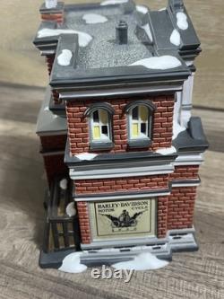 Department 56 Harley Davidson City Dealership 59202 Christmas Series House + Box