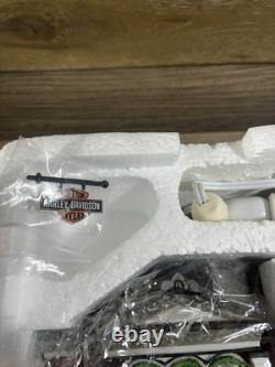 Department 56 Harley Davidson City Dealership 59202 Christmas Series House + Box