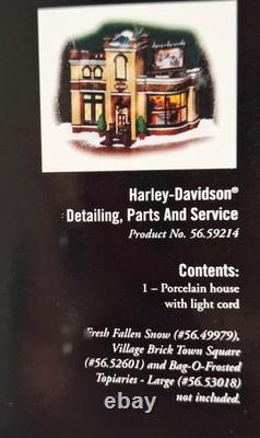 Department 56 Harley-Davidson Detailing Parts and Service Released 03 Retired 06