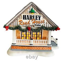 Department 56 Harley Davidson Road House Cafe Light Up Building #4025316 Rare