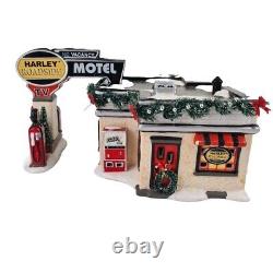 Department 56 Harley-Davidson Roadside Motel Snow Christmas Village 4028707