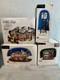 Department 56 Harley Davidson Set Of 4 (City Dealership, Motel, See Description)