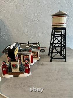 Department 56 Harley Davidson Set Of 4 (City Dealership, Motel, See Description)