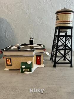 Department 56 Harley Davidson Set Of 4 (City Dealership, Motel, See Description)