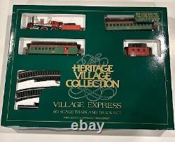 Department 56 Heritage Village Express Train Set Bachmann 5980-3 (1990)