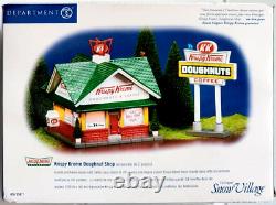 Department 56 Krispy Kreme Doughnut Shop Snow Village 55071 Complete, Tested