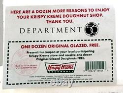 Department 56 Krispy Kreme Doughnut Shop Snow Village 55071 Complete, Tested