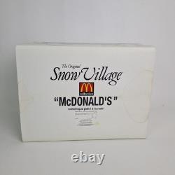 Department 56 Lighted McDonalds Collection Snow Christmas Village 54914 Rare